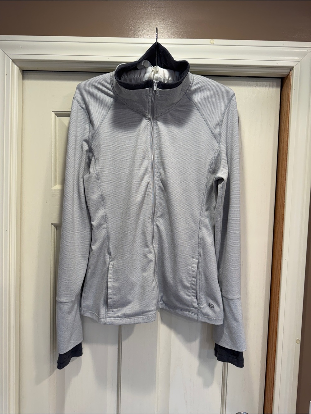 Layer 8 Light Gray Full-Zip Utility Jacket